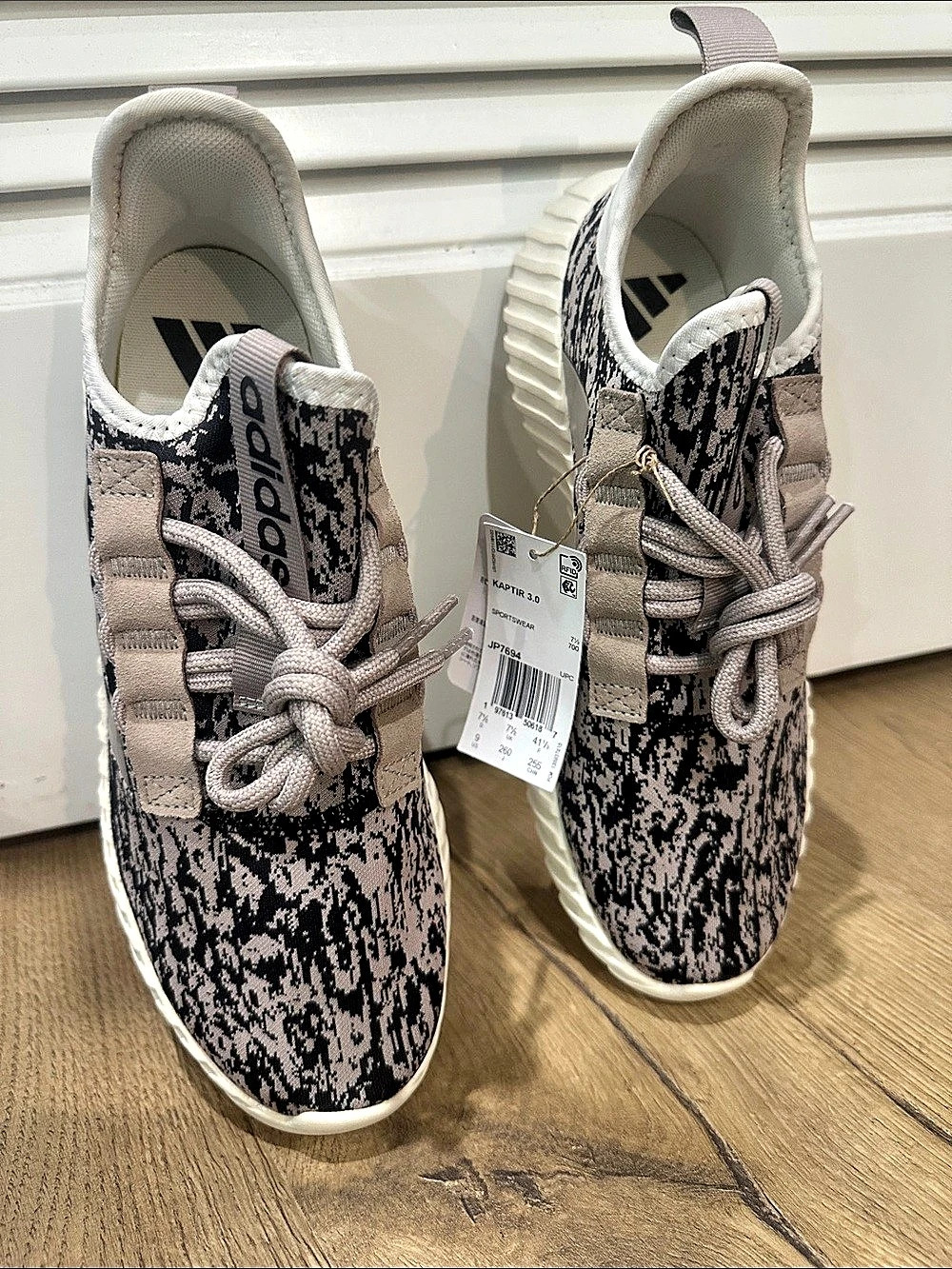 adidas Kaptir 3.0 Grey Black Camo Sneakers in Gray & Black